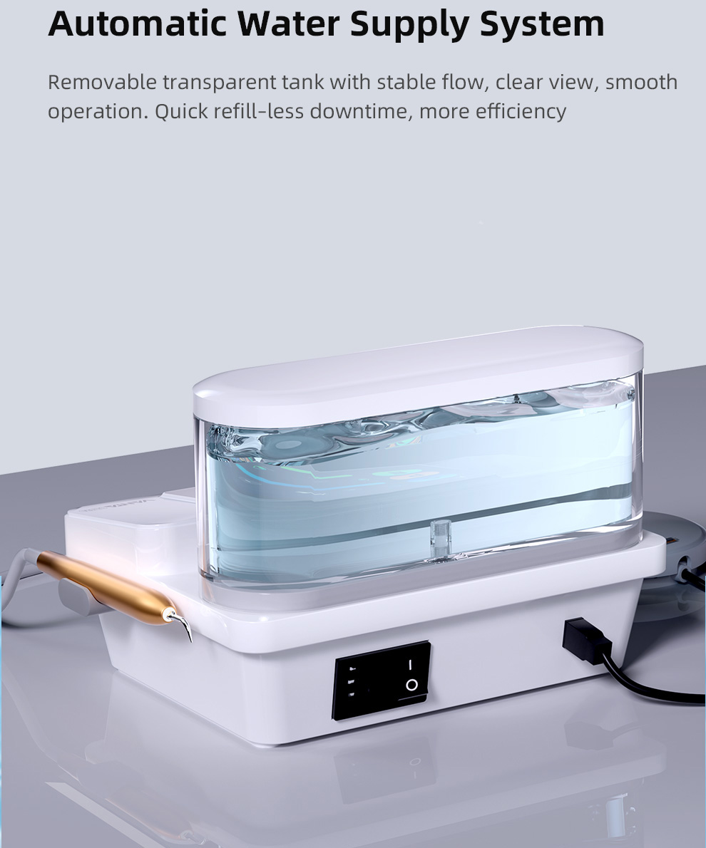 Pluspower&reg; PUWA Vanta Dental Ultrasonic Scaler with LED Handpiece & Water Supply Touchscreen